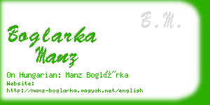 boglarka manz business card